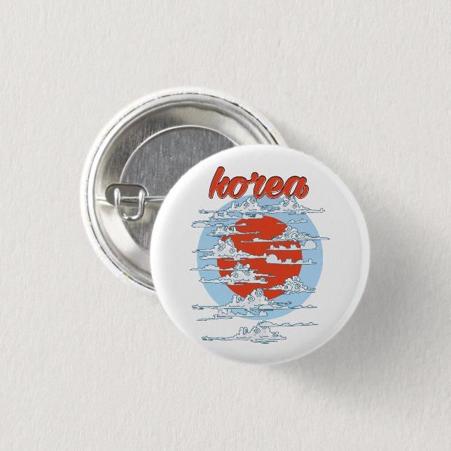 Korea Foto Print Button (Vorne & Hinten)