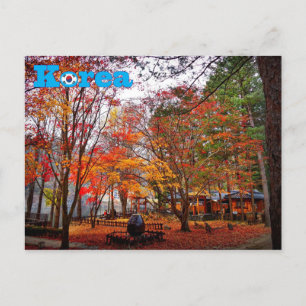 Korea Herbst Postkarte