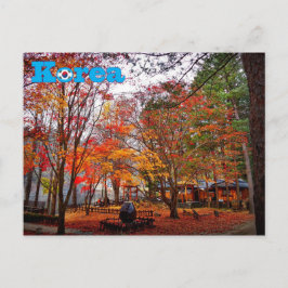 Korea Herbst Postkarte