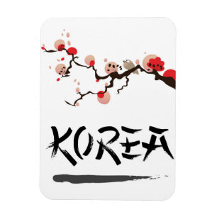 Korea Ink Vintage-Reiseplakat. Magnet