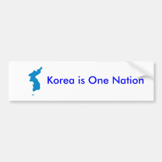 Korea ist eine Nation Autoaufkleber