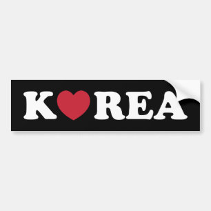 Korea Liebe Heart Autoaufkleber