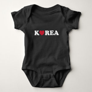 Korea Liebe Heart Baby Bodysuit Baby Strampler