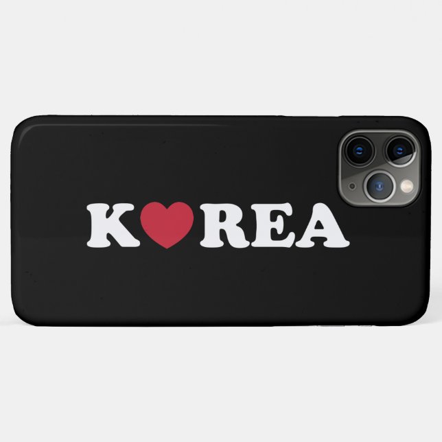 Korea Liebe Heart Case-Mate iPhone Case (Rückseite (Horizontal))