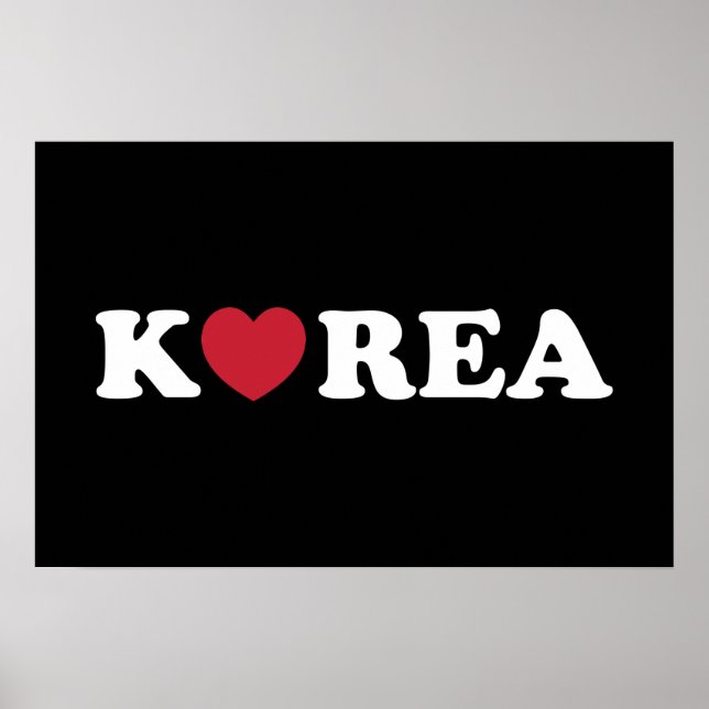 Korea Liebe Heart Poster (Vorne)