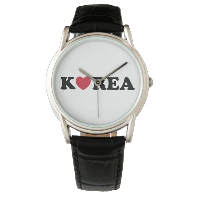 Korea Liebe Herz Armbanduhr (Vorderseite)