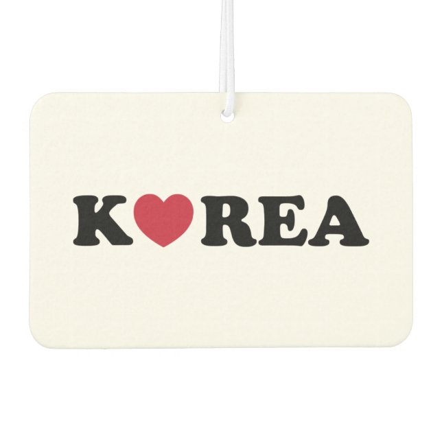 Korea Liebe Herz Autolufterfrischer (Vorderseite)