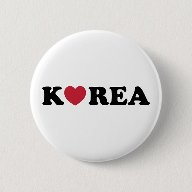 Korea Liebe Herz Button (Vorderseite)