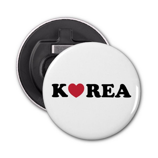Korea Liebe Herz Flaschenöffner (Vorderseite)