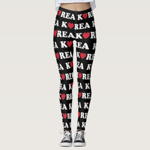 Korea Liebe Herz Leggings