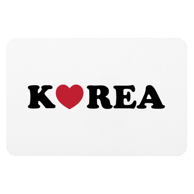 Korea Liebe Herz Magnet (Horizontal)