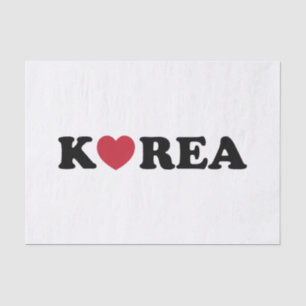 Korea Liebe Herz Seidenpapier