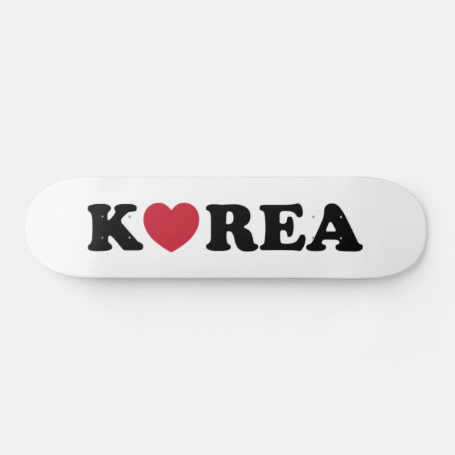 Korea Liebe Herz Skateboard (Horizontal)