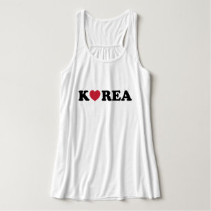 Korea Liebe Herz Tank Top