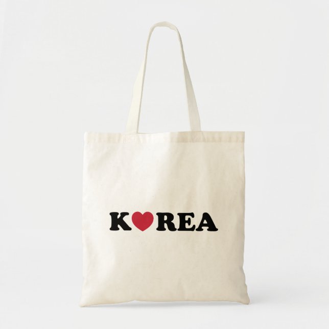 Korea Liebe Herz Tragetasche (Vorne)
