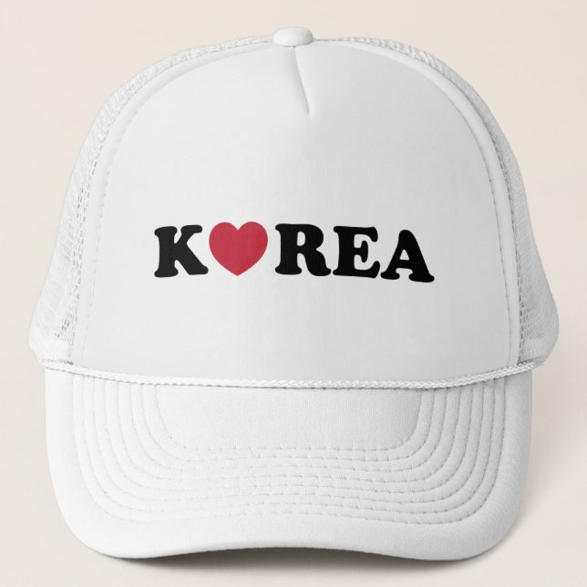 Korea Liebe Herz Truckerkappe (Vorderseite)