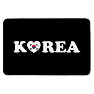 Korea Liebe Herzenflagge Magnet