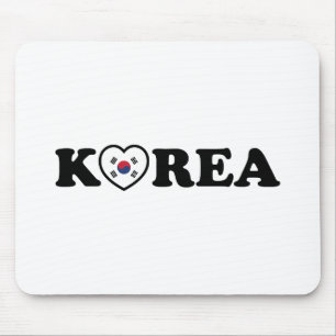 Korea Liebe Herzenflagge Mousepad