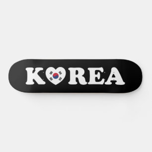 Korea Liebe Herzenflagge Skateboard