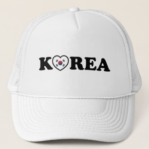 Korea Liebe Herzenflagge Truckerkappe