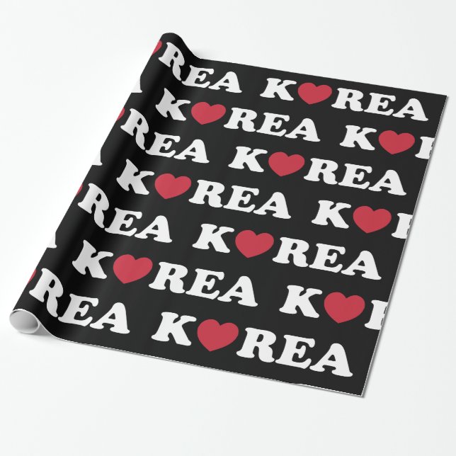 Korea Liebe Herzerziehungspapier Geschenkpapier (Ungerollt)