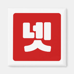 Korea Nummer 4 Vier 넷 【Net】 Hangul Magnet