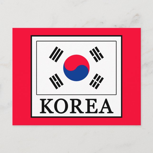 Korea Postkarte (Vorderseite)