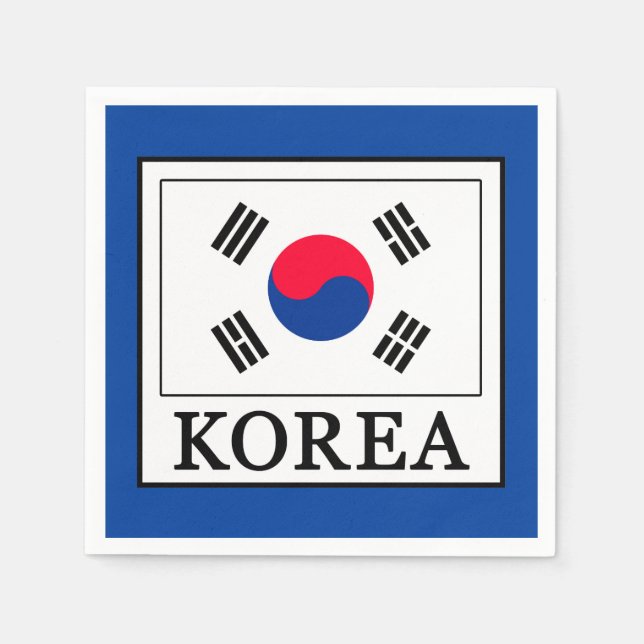Korea Serviette (Vorderseite)