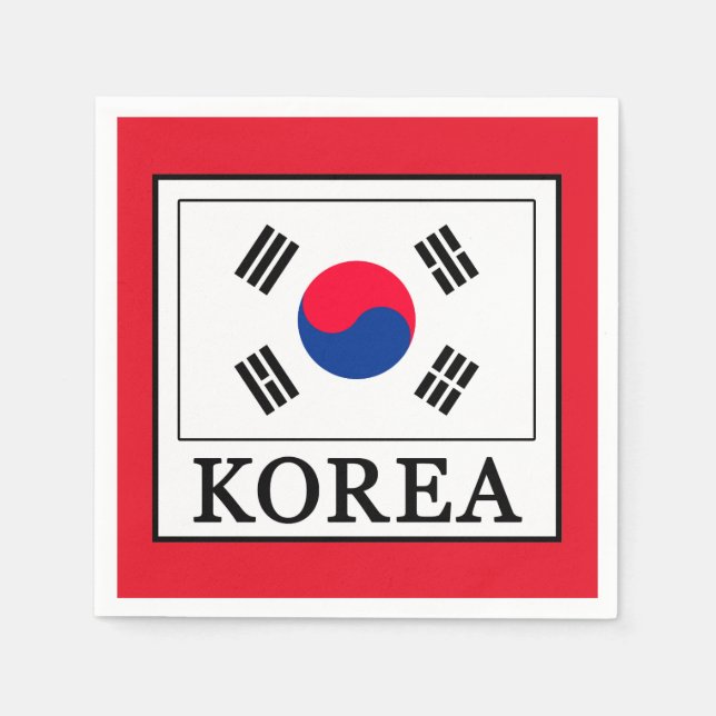 Korea Serviette (Vorderseite)