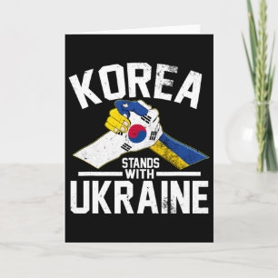 Korea steht mit der Ukraine Ukrainische Koreanisch Karte