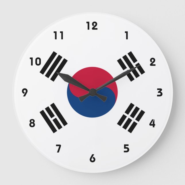 Korea Süd Große Wanduhr (Vorderseite)
