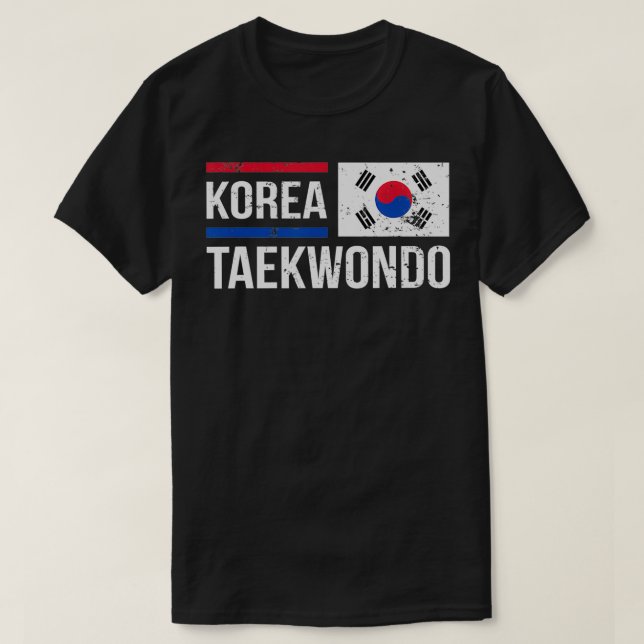 Korea Taekwondo Martial Arts Training Sparring T-Shirt (Design vorne)
