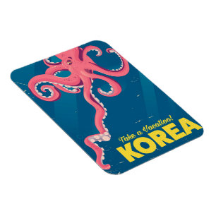 Korea-Urlaubs-Plakat Magnet