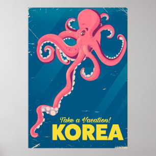 Korea Urlaubs Poster