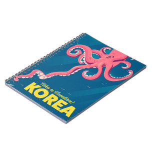 Korea-Urlaubsposter Notizblock