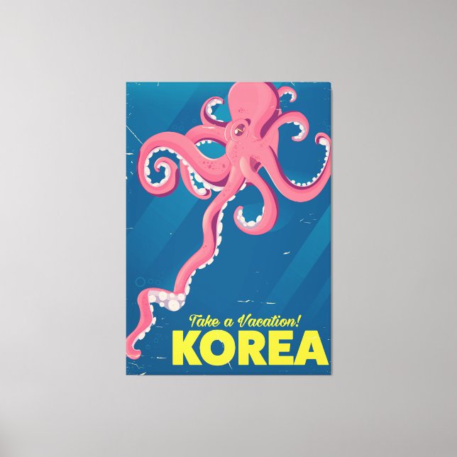 Korea Vacation Poster Leinwanddruck (Vorderseite)