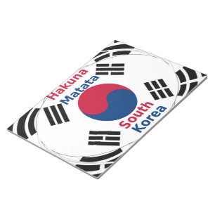 Korea Vibes: Eine Botschaft des Friedens Notizblock