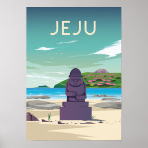 Korea Vintage Reiseplakatkunst Poster