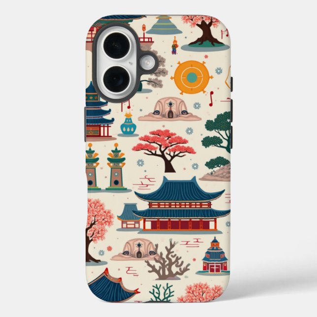 Korea Wave Design iPhone 16 Fall Case-Mate iPhone Hülle (Rückseite)