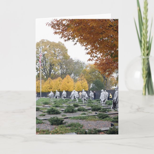 Koreakrieg-Denkmalveterane Karte (Vorderseite)