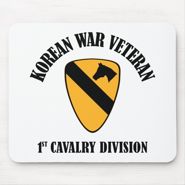 Koreakrieg-Veteran - 1. Cav Mousepad (Vorne)