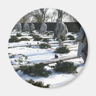 Koreakrieg-Veteranen-Denkmalschnee Magnet