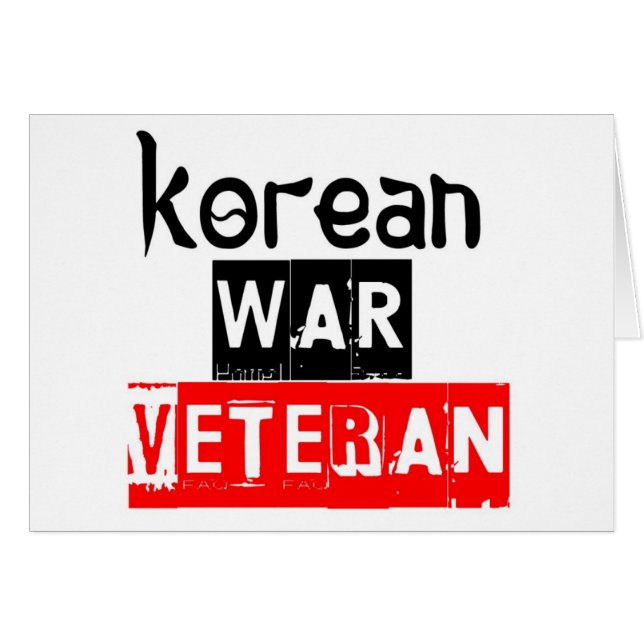 Koreakriegveteran (Vorderseite (Horizontal))
