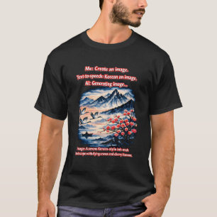 Korean ein Bild – Schöne AI-Fehlkommunikation In T-Shirt