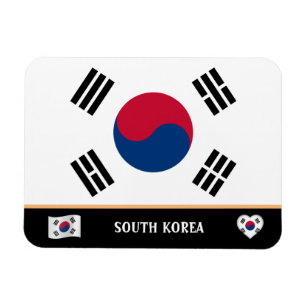 Korean Flag & Korean country travel / South Korea Magnet