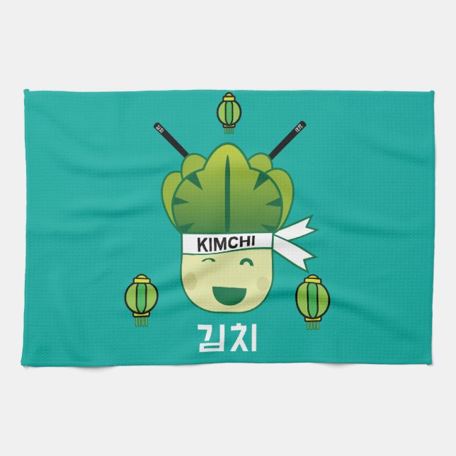 Korean Kimich Healthy Cabbage Food Probiotics Apr Geschirrtuch (Horizontal)