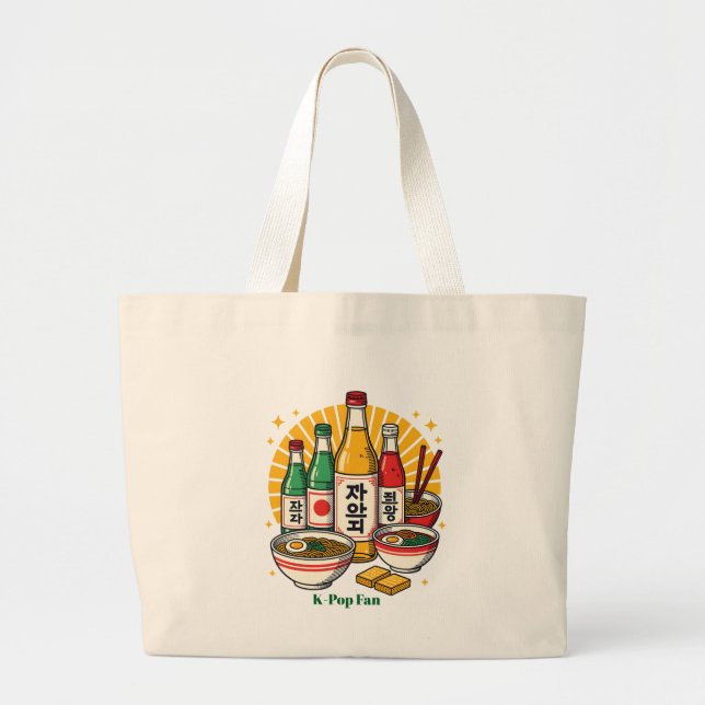 Korean Pop Culture Chest Print Printed Backpack Du Jumbo Stoffbeutel (Vorne)