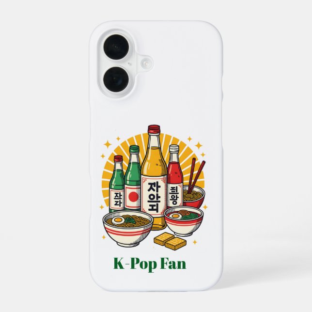 Korean Pop Culture Chest Print Printed Backpack Po iPhone 16 Hülle (Rückseite)