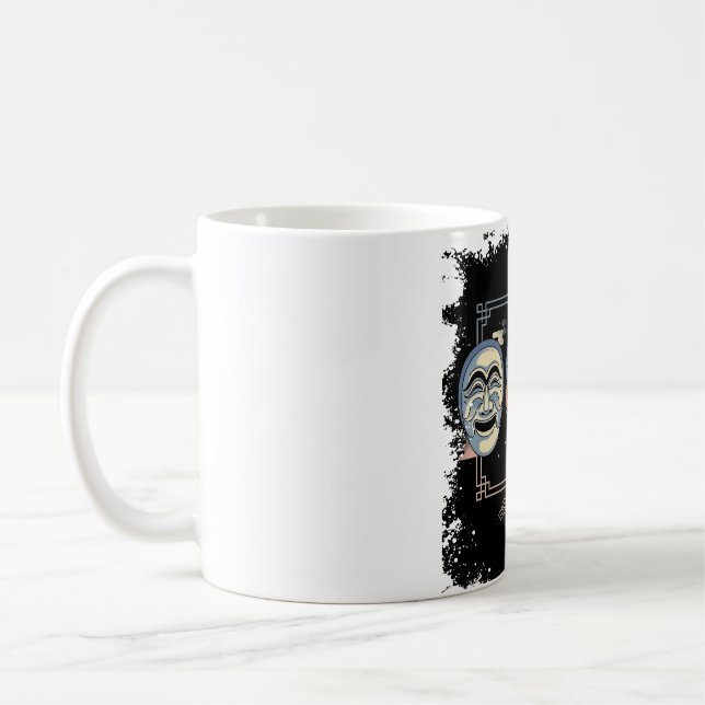 Korean Traditional Masks (Tal) Kaffeetasse (Links)