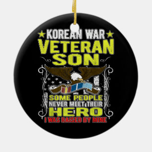 Korean war veteran sein Ceramic Ornament